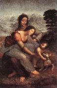 LEONARDO da Vinci The Virgin and Child with St Anne France oil painting artist